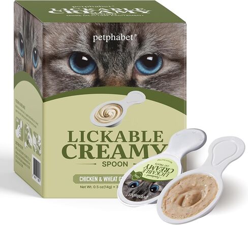 PETPHABET Lickable Cat Treats Spoon, 36 Count Creamy Puree Kitten Treats Variety Pack, Functional Wet Paste Cat Snacks for Skin & Coat Support, Hairball Relief, Urinary Health, Grain-Free Kitty Treat in Saudi Arabia