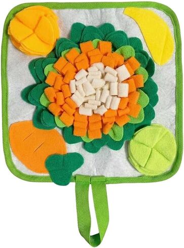 Rabbit Foraging Mat Snuffle Mat for Small Animals Rabbit Toy 11.81"x11.81" Rabbits Snuffle Mat Pets Interactive Feeding Matt Treat Dispenser for Bunny Guinea Pigs Ferrets Chinchillas (#A) in Saudi Arabia