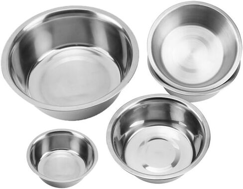 Greendale - 4 Pack - Cat Food Bowls - 1.8 Cups (425 ml) - Stainless Steel Cat Bowls - Perfect for Cat Food, Water and as Replacement Bowls for Elevated Stands. Great for Cats, Kittens & Small Dogs in Kuwait