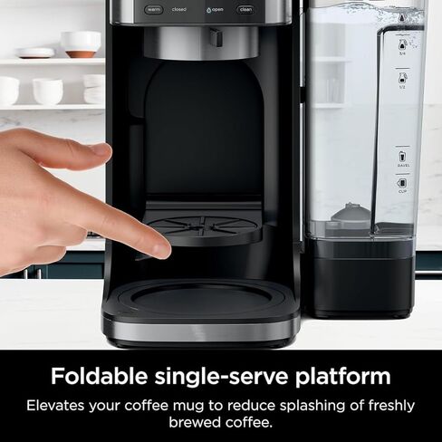 ماكينة صنع القهوة بالتنقيط Ninja DualBrew Pro CFP101 - ساخنة ومثلجة، متوافقة مع K-Cup، 3 أنماط للمشروبات، خزان 60 أونصة - أسود in Kuwait