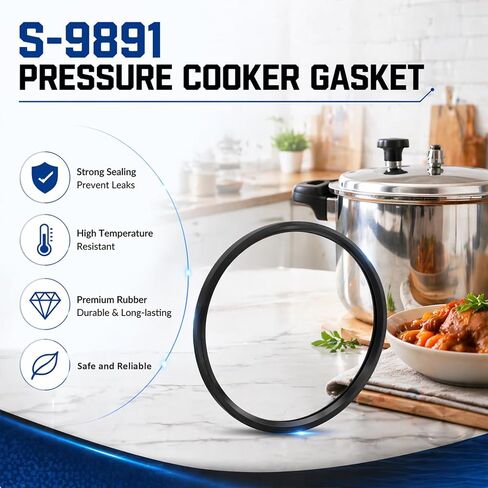 S-9891 Gasket for Mirro/Mirro Matic Pressure Cooker Models M-0396 M-0398, 10.5 Inch Inner Diameter Seal Ring, High Temperature Resistant Rubber Gasket (1 Pcs) in Kuwait