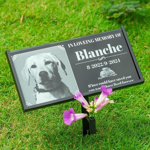 Grave Marker Stand,Heavy Duty Gravestone Holder,Memorial,Memorial Plaque Support for Pet,Dog,Cat,Tombstone,Headstone,Garden Memorial Stone Stand (for 16"X8" Plaque) in Kuwait