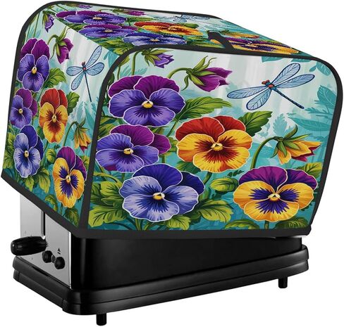 Coffee Brown Interesting 4 Slice Toaster Cover Dust And Fingerprint Bread Maker Cover Bakeware Protector Washable Appliance Covers Kitchen Accessories For Home Kitchen Women Gift in Saudi Arabia