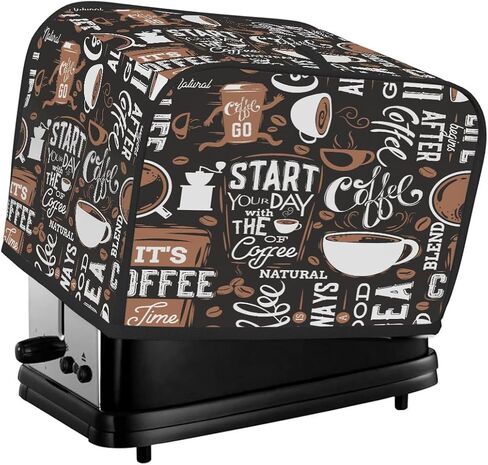 Coffee Brown Interesting 4 Slice Toaster Cover Dust And Fingerprint Bread Maker Cover Bakeware Protector Washable Appliance Covers Kitchen Accessories For Home Kitchen Women Gift in Saudi Arabia