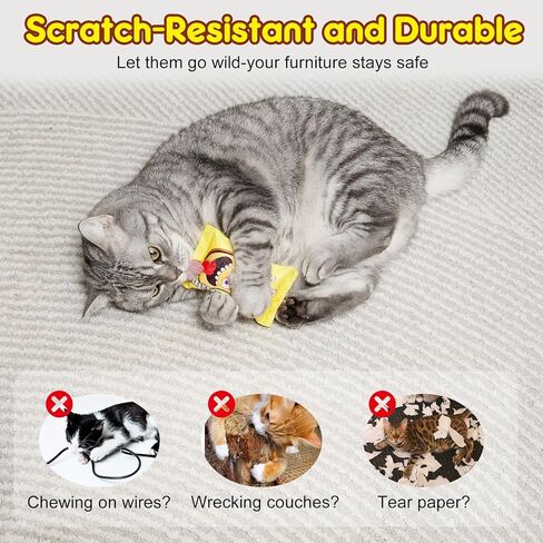 Catnip Cat Toys Potato Chips, Soft and Durable Crinkle Sound with Catnip Inside, Interactive Cat Toys for Indoor Cats Kitten Kicker Chew Exercise Cat Nip Toys 5 Inches in Kuwait