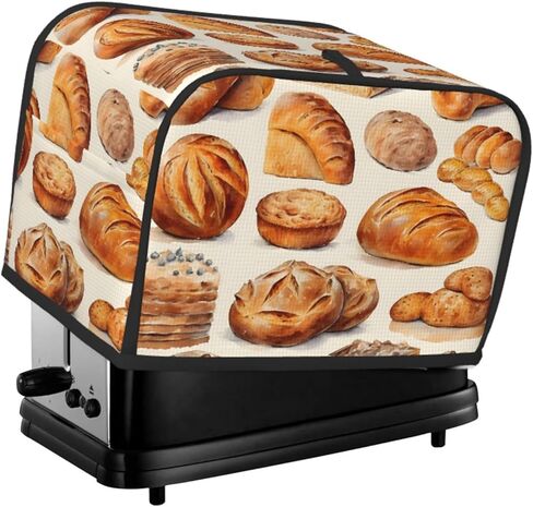 Vintage Coffee 2 Slice Toaster Cover Wide Slot Dustproof Bread Maker Cover Fingerprint Protection Kitchen Appliance Cover Toaster Bag in Kuwait