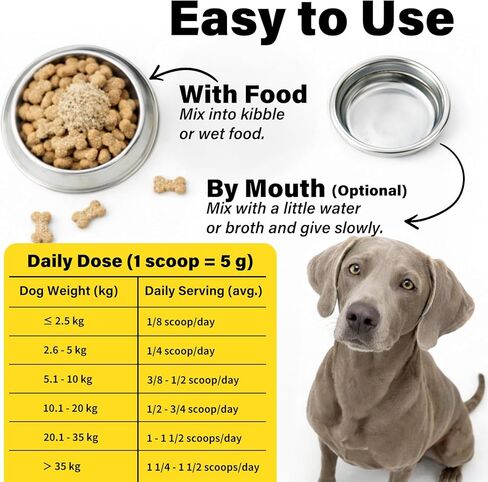 Melatonin for Dogs – Hair Growth & Skin Comfort – Calm Nights, biotin for Dogs Nails, Dog Skin Irritation Support – Biotin & Omega-3 – USA-Made, Vet-Formulated – 6.35 oz Powder in Kuwait