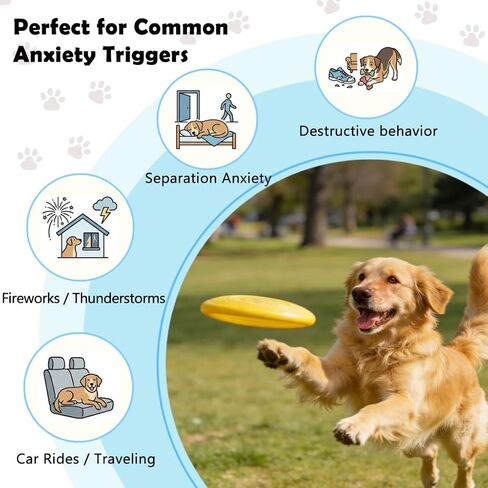 Calming Chews for Dogs – Helps with Anxiety, Stress & Barking – Promotes Relaxation, Calm Behavior & Focus (60) in Kuwait