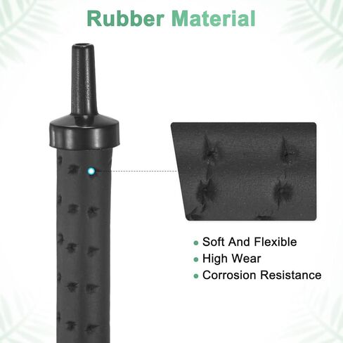 M METERXITY Air Stone for Aquarium Fish Tank, 11.81 Inch Rubber Pipe Bubble Diffuser with Suction Cup for Hydroponics/Aquaculture, Oxygen Diffuser Bar Bubble Wall Decorations in Kuwait