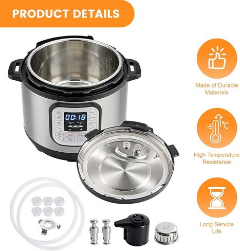 13 قطعة بديلة متوافقة مع Duo 5 و6 Qt وDuo Plus 6 Quart، تتضمن حلقتين للإغلاق و1 درع مضاد للكتلة و1 صمام تحرير البخار و2 صمامات عائمة و6 حشوات in Kuwait