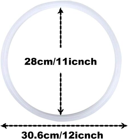 MEETOOT 2PCS 28cm Pressure Cooker Flexible Silicone Gasket Replacement Parts Suitable for Aluminum Alloy and Stainless Steel Cookware in Kuwait
