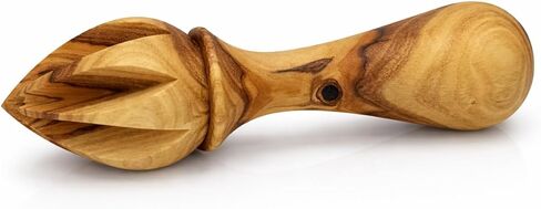 Zuluf Olive Wood Citrus Reamer, Handcrafted Wooden Lemon Juicer and Lime Squeezer with Ergonomic Handle, Deep Grooves Manual Juice Extractor for Oranges, Natural Kitchen Tool, Smooth Food Safe Finish in Kuwait