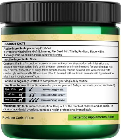 Better Dog Supplements Calm Confidence by Cesar Millan Natural Brain Support & Dog Cognitive Supplement – Energy, Vitality & Focus Supplement with Ashwagandha & Other Herbs – 4oz (60-Day Supply) in Kuwait