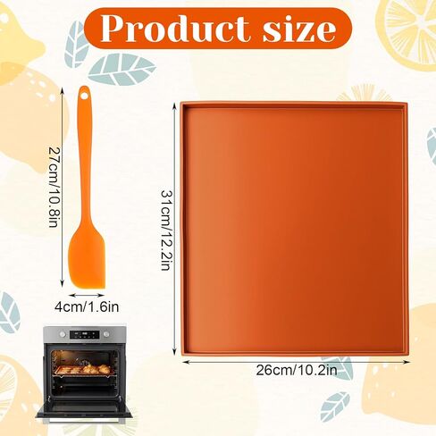 6PCS Silicone Dehydrator Trays 12 x 10 Inch Non-stick Dehydrator Mats with Silicone Scraper, Nonstick fruit leather trays High Temperature Resistance Reusable for Fruit Vegetables Meat Liquid Crackers in Kuwait