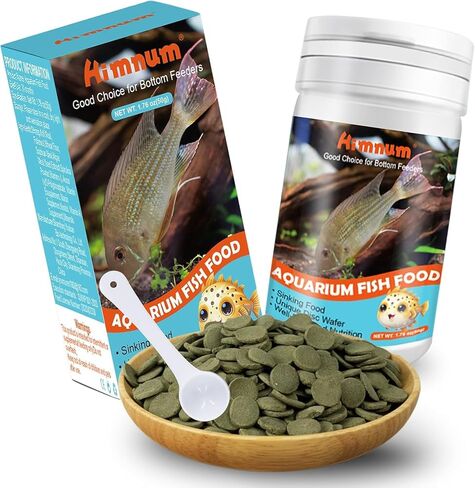 Aquarium Fish Food, Nutritionally Balanced Shrimp Fish Food, Daily Diet for All Bottom Feeders, Fresh Seafood Formula, 1.76 Ounces in Kuwait