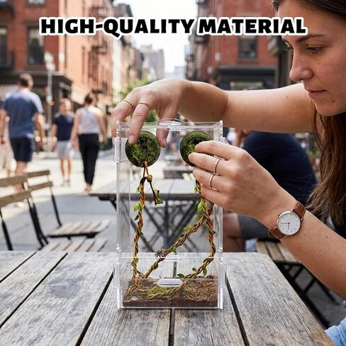 2PCS Jumping Spider Enclosure Accessories, Jumping Spider Accessories with Magnet, Jumping Spider Hide, Vertical Climbing Routes with Molting Spaces, for Tarantulas, Reptile Hides and Caves Decor in Kuwait