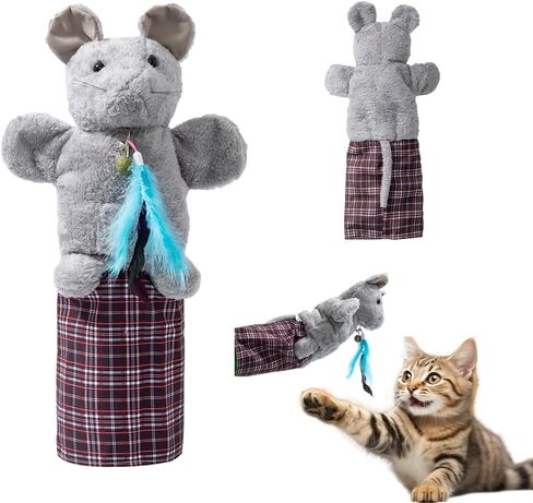 Cat Wrestling Glove, Tough Padding for Safe and Fun Interactive Play, Pet Lovers Relieve Boring Pet Safe Cats Dog Interactive Play (Cat) in Kuwait