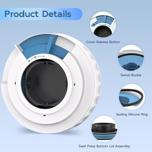 GuanQiao Dispense Lid and Press Assembly Replacement, Compatible with Ninja Swirl by Creami NC700 NC701 Series - Food Grade, Dishwasher Safe in Kuwait