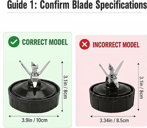 7 Fins Blade Replacement Parts Compatible with Ninja Blender Top Lid Accessories for Ninja Auto iQ BL480 BL482 BL642 BL682 NN102 ect.- Ninja Blades Replacement in Saudi Arabia