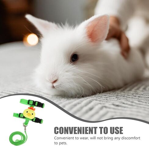 Small Pet Harness Leash Set for Hamster Rabbit Guinea Pig Ferret Adjustable Escape-Proof Soft Mesh Outdoor Walking Vest S Size in Kuwait