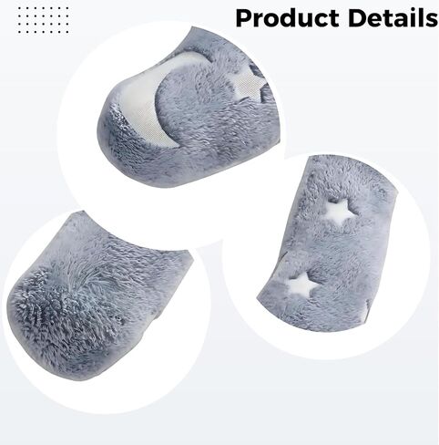 Pet Pillow for Joint & Neck Support, 15.7 X 23.6 in Glow in The Dark Pet Pillow, Star Design, Machine Washable, Gray for Dogs Cats in Kuwait