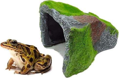 Toad House for Outside Garden,Toad Abode,Turtles, Lizards, Snakes, Frogs and Other Reptile Hide,Resin Material,Surface Flocking,The Effect is Very Realistic. (C) in Kuwait