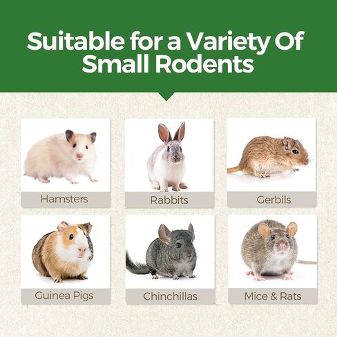 TEEWY Hamster Toys, Guinea Pig Chew Toys with Natural Timothy Hay for Guinea Pigs, Chinchillas, Hamsters, Gerbils and Other Small Pets, Teeth Grinding Toys, 8PCS，Clover-Shaped in Kuwait