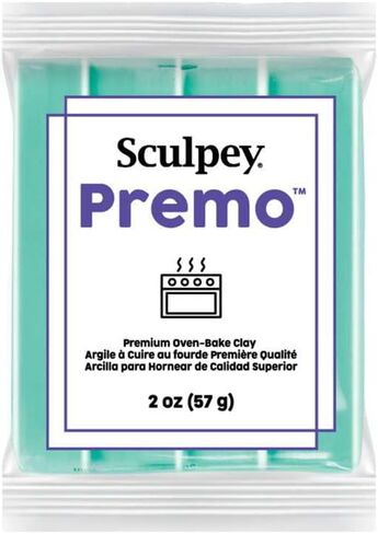 Polyform Sculpey Premo Polymer Oven-Bake Clay, Zinc Yellow, Non Toxic, 2 oz. bar, Great for jewelry making, holiday, DIY, mixed media and home décor projects. Premium clay perfect for clayers and artists. in Kuwait