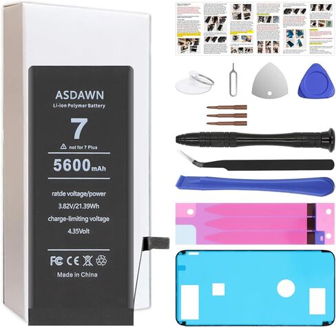 ASDAWN Upgraded Battery for iPhone 7 Replacement, Higher Capacity Compatible with iPhone 7G Battery A1660 A1778 A1779 A1780 with Professional Repair Tools + Installation Instruction in Saudi Arabia
