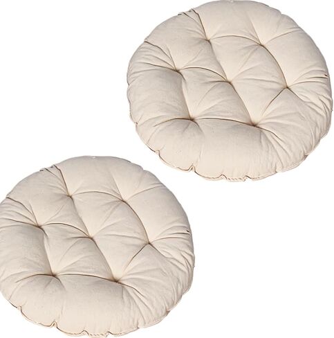 2 Pcs Cat Pillow Cushion, 16.9 in Diameter, Round Tufted Bed, Washable, for Cats and Small Dogs, 2.4 in Thick Pet Mat in Kuwait