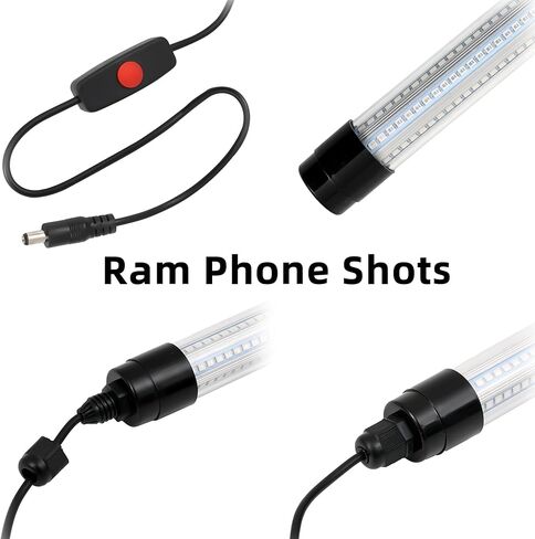 ضوء صيد أخضر تحت الماء متوافق مع بطارية ميلووكي M18، 13 وات 1512 لومن LED لجذب الكرابي والحبار، ضوء قاعدة أخضر، بدون بطارية in Kuwait