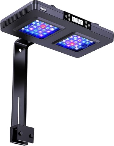 SEAOURA LED Reef Light for Corals, 120W Coral Lights for Reefs Aquarium Tanks, 395nm to 665nm Full Spectrum Programmable with 24/7 Custom Timer for Saltwater Fish Tank SPS LPS in Kuwait