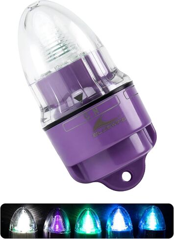 BLUEWING ترقية جرس قطرة ضوء عميق 3X-5X أكثر إشراقا LED تحت الماء سمك أبو سيف مصباح الصيد السوبر مشرق الصيد المتعري in Kuwait