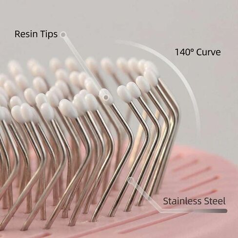Cat Brush for Shedding, Kitten Brushes for Indoor Cats, For Long or Short Haired Cats,Cat Hair Brush Grooming Deshedding Brush for Dog Kitten Removes Loose Fur and flea removal comb, Pink in Kuwait