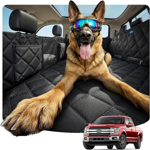 Rorhxia XL Dog Truck Seat Cover for Back Seat [2026 New Heavy-Duty & Foldable for Passenger Seat] Hard Bottom Dog Hammock, Waterproof Car Seat Protector, Universal for Full-Size Trucks & Large Dogs in Kuwait