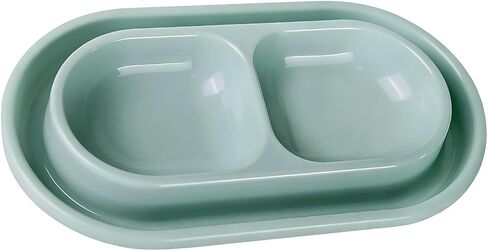 ordinarYone Ants Resistant Double Compartment Cats Feeders Bowl for Pet Food and Water Suitable for Indoor and Outdoor Use in Kuwait