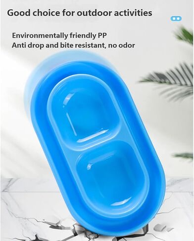 ordinarYone Ants Resistant Double Compartment Cats Feeders Bowl for Pet Food and Water Suitable for Indoor and Outdoor Use in Kuwait