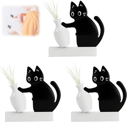 3PCS Cat Whisker Holder, CatWhisker Keepsake Magnet, Acrylic CatWhisker Keepsake Vase Refrigerator Magnets, Pet Memorial Decor, Cute Desk Wall Decor Cat Fur Holder in Kuwait