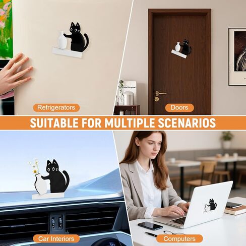 3PCS Cat Whisker Holder, CatWhisker Keepsake Magnet, Acrylic CatWhisker Keepsake Vase Refrigerator Magnets, Pet Memorial Decor, Cute Desk Wall Decor Cat Fur Holder in Kuwait