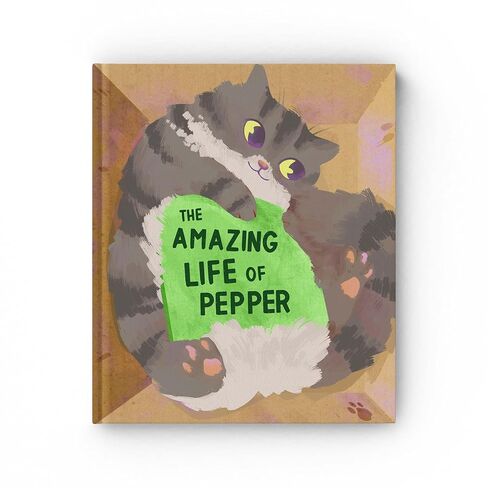 The Life of Your Cat Book - Cat Memorial Gift - Personalized Name Gift for New Cat Owners in Kuwait