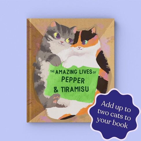 The Life of Your Cat Book - Cat Memorial Gift - Personalized Name Gift for New Cat Owners in Kuwait