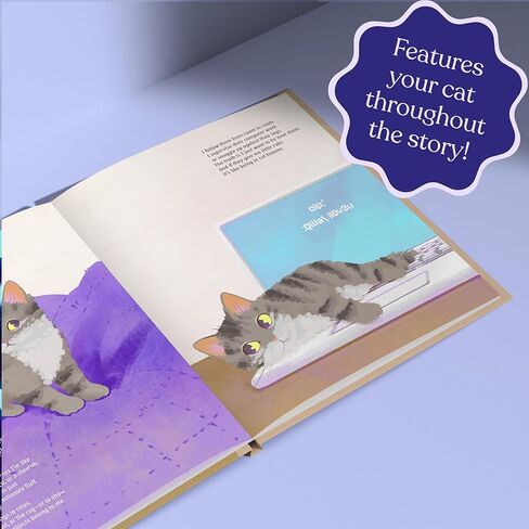 The Life of Your Cat Book - Cat Memorial Gift - Personalized Name Gift for New Cat Owners in Kuwait