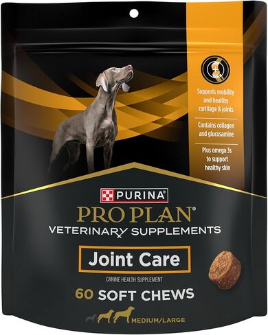 Purina Pro Plan Veterinary Large Breed Dog Joint Care Supplement with Glucosamine, Chondroitin, and Collagen to Support Hip and Joint Health – 60ct Pouch in Kuwait