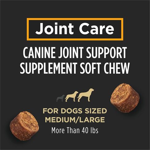 Purina Pro Plan Veterinary Large Breed Dog Joint Care Supplement with Glucosamine, Chondroitin, and Collagen to Support Hip and Joint Health – 60ct Pouch in Kuwait