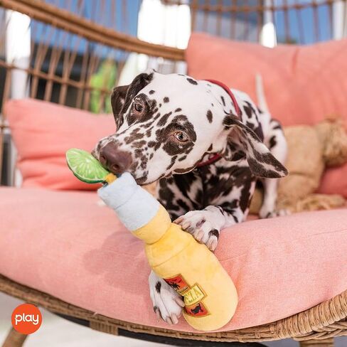 يلعب. ألعاب الكلاب القطيفة اللطيفة من PET LIFESTYLE AND YOU - لعبة مضغ مجعدة متينة للمشروبات الصيفية الاستوائية من الجنة للكلاب - قابلة للغسل في الغسالة، مواد معاد تدويرها (Canine Cerveza) in Kuwait