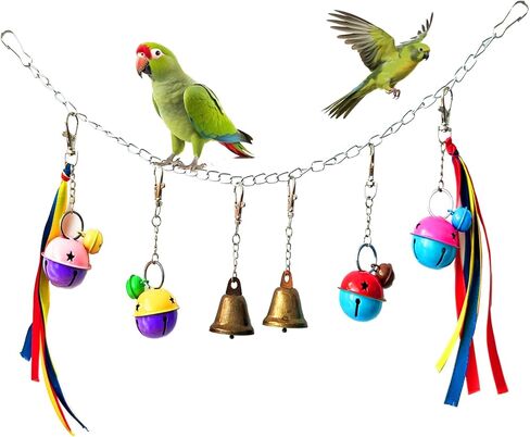 Bird Toy Bell,pet Toys, for Chewing and Anxiety,Parakeets, Cockatiels, Conures, Love Birds,Other Small Birds in Kuwait