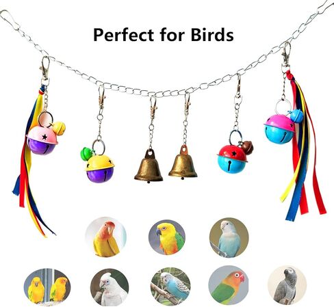 Bird Toy Bell,pet Toys, for Chewing and Anxiety,Parakeets, Cockatiels, Conures, Love Birds,Other Small Birds in Kuwait