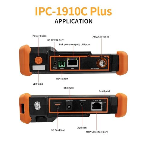 جهاز اختبار الدوائر التلفزيونية المغلقة Rsrteng، IPC-1910C Plus مع تتبع الكابل 8 ميجابكسل AHD CVI TVI CVBS IP اختبار الكاميرا 8K HD شاشة عرض فيديو 4 بوصة IPS شاشة تعمل باللمس IPC Tester دعم POE PTZ RS485 استبدال 1800ADH in Saudi Arabia