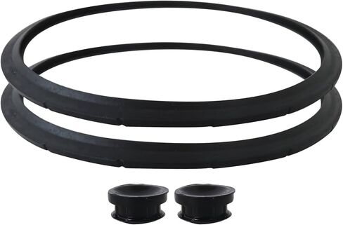2026 New 09936 Pressure Cooker Sealing Ring Replacement, with Overpressure PlugsFit for Presto Canner Models 6 Quart 0136102, 0136203, 0136206, 0136208, Black - 2PCS in Kuwait