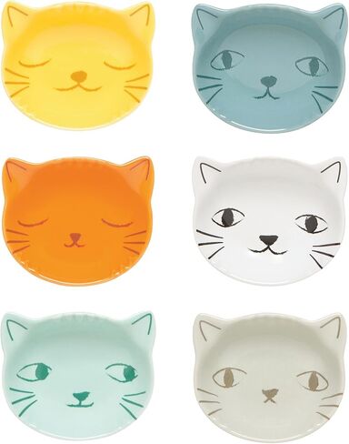 Set of 6 Purrfect Cat Pinch Bowls L46003 in Kuwait